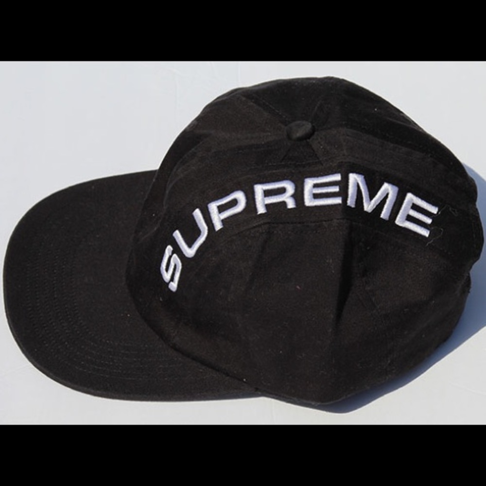 SUPREME STRIPE 6 PANEL HAT